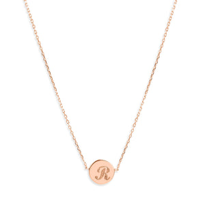 Mysha Personalized Eternal Initial Circle Pendant & Bracelet Set