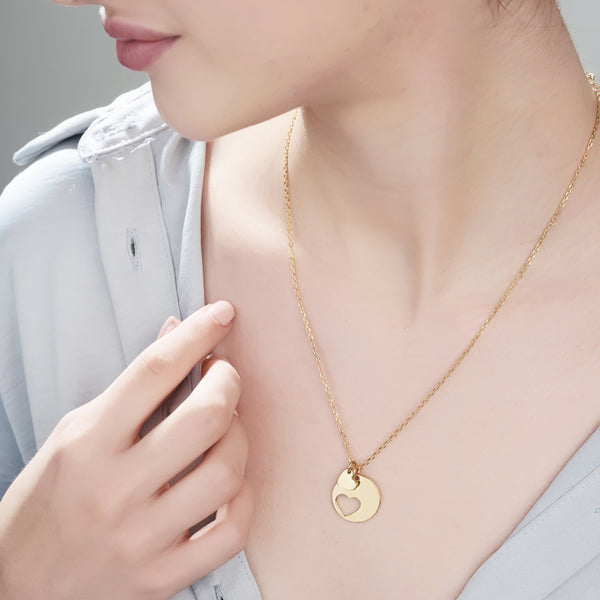 Mysha Personalized Couples' Heart Puzzle Pendant