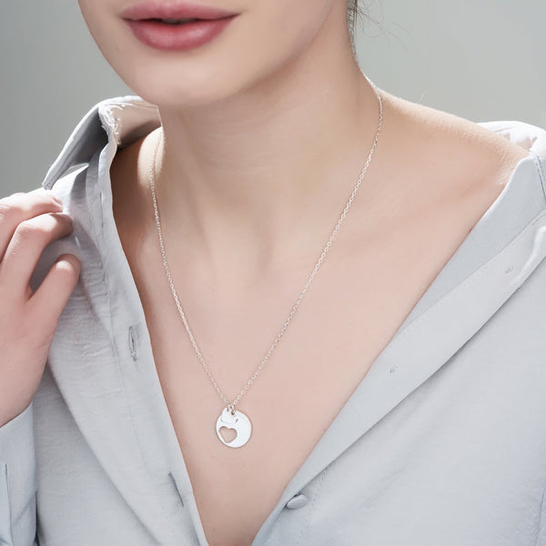Mysha Personalized Couples' Heart Puzzle Pendant