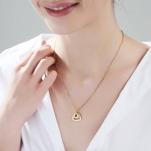 Mysha Love in Bloom Dual Heart Ring Pendant
