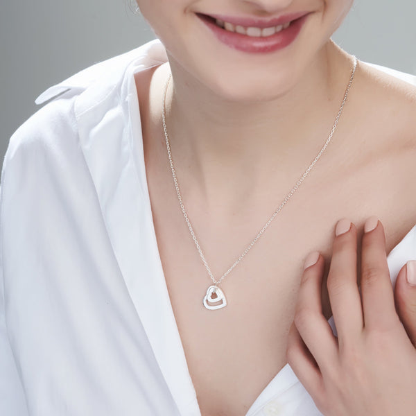 Mysha Love in Bloom Dual Heart Ring Pendant