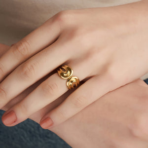 Mysha Gold Plate Huggy Ring