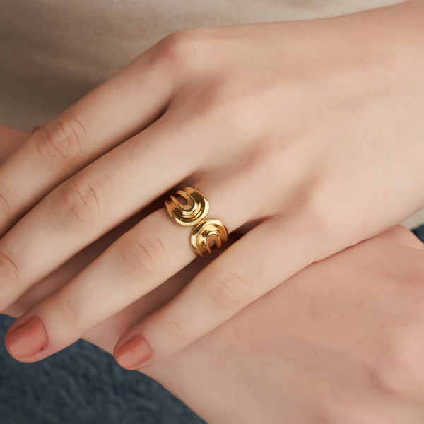 Mysha Gold Plate Huggy Ring