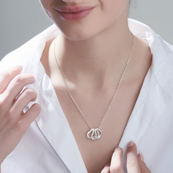 Mysha Love in Bloom Triple Heart Ring Pendant