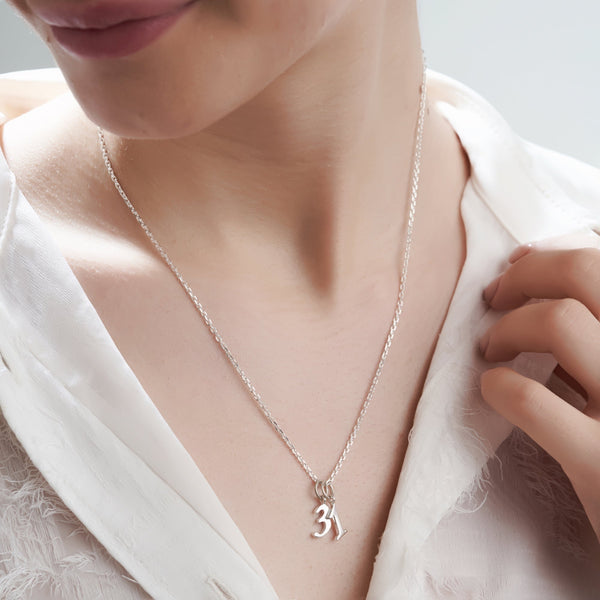 Mysha Personalized Numbers Pendant