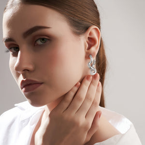 Mysha Silver Curves of Life Earings