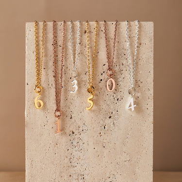 Mysha Personalized Numbers Pendant