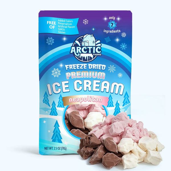 PREMIUM Freeze Dried Ice Cream * Only 5 Ingredients * Neapolitan