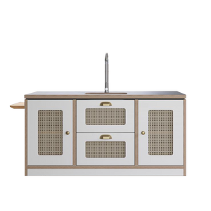 Macedon Breakfast Bar – Modern Play Island with Stools Included