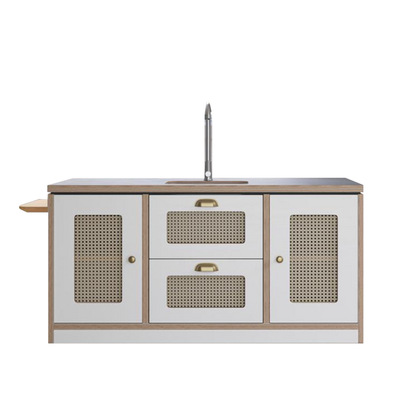Macedon Breakfast Bar – Modern Play Island with Stools Included