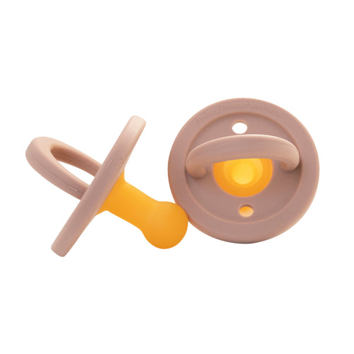 Modern Mahogany Rose pacifier for babies, stylish and soothing for little ones.