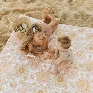 "Blooms Vegan Leather Play Mat in Angle 12, perfect for stylish and safe baby playtime."