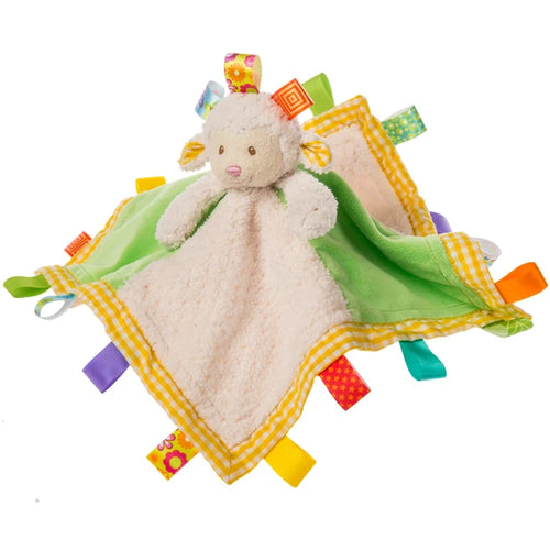 Mary Meyer Character Blankets in angle view, soft lovey for babies, featuring cute designs for comfort and cuddling.