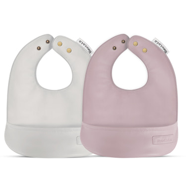Classic - Set of Soft Vegan Leather Easy Clean Bibs 0-12 Months - MOOGCO Baby