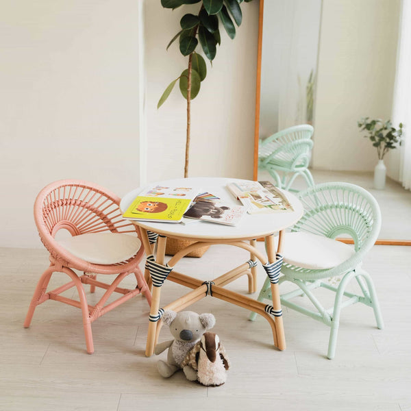 Maya Kids Chair - Peach Pink