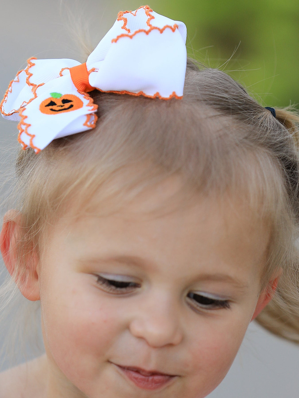 Halloween Pumpkin Bow Hairpin