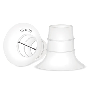 Maymom Flange Short Inserts 2 Pack (Compatible with Medela PersonalFit Flex and Elvie Breast Shields)
