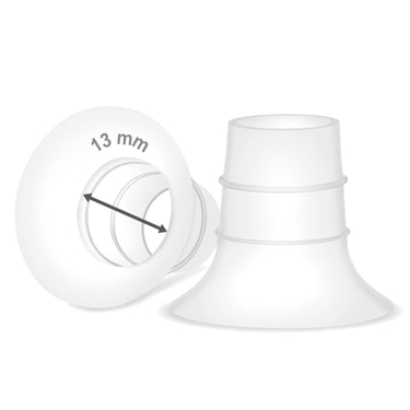 Maymom Flange Short Inserts 2 Pack (Compatible with Elvie, Medela PersonalFit Flex Breast Shields)