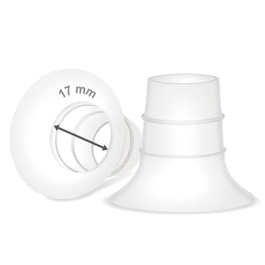 Maymom Flange Short Inserts 2 Pack (Compatible with Medela PersonalFit Flex and Elvie Breast Shields)