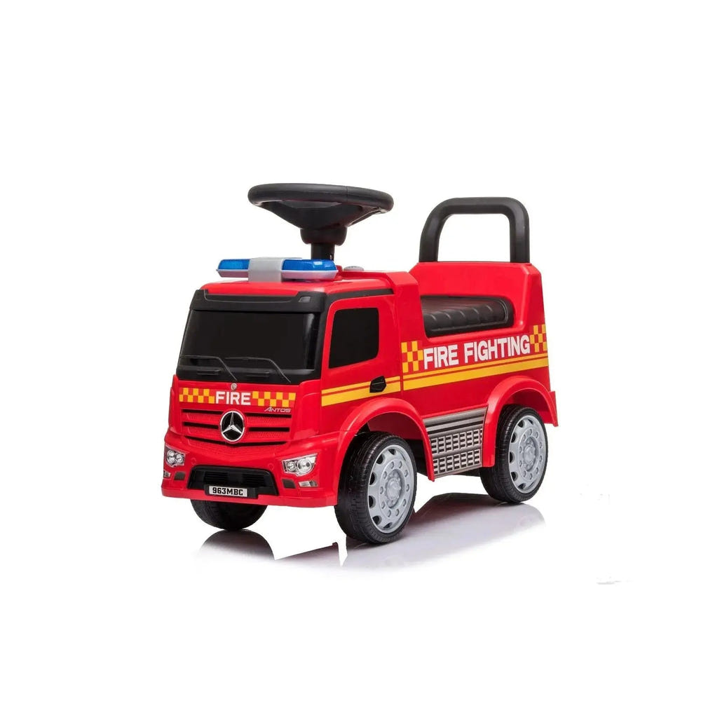Mercedes Antos Kids' Foot to Floor Ride-On in vibrant colors for fun and safe playtime adventures.