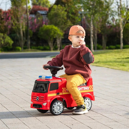 Mercedes Antos Kids' Foot to Floor Ride-On in vibrant colors for fun and safe playtime adventures.