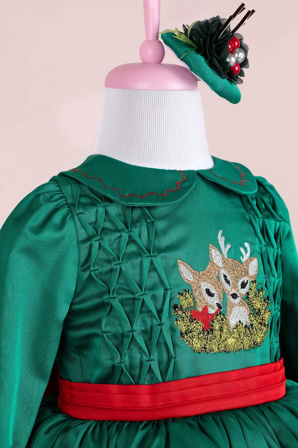 Merry Green Christmas Dress Set