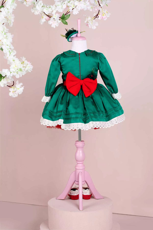 Merry Green Christmas Dress Set