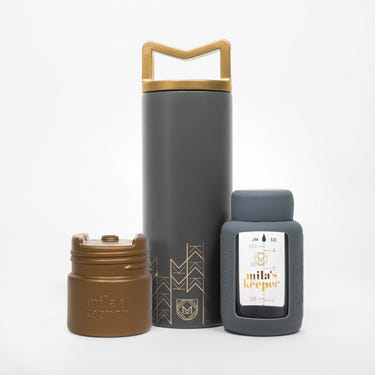 MilKeeper Starter Set - Starry Night breast milk storage containers for safe and stylish milk preservation.