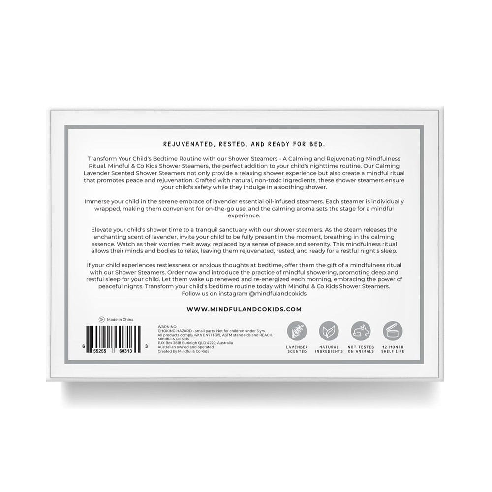 Sensory Lavender Shower Steamers for Calm and Relaxation