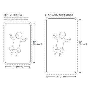 Mushie Mini Muslin Crib Sheet 100% Cotton Breathable