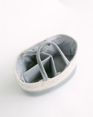 Diaper Caddy Organizer - Gray and Cream