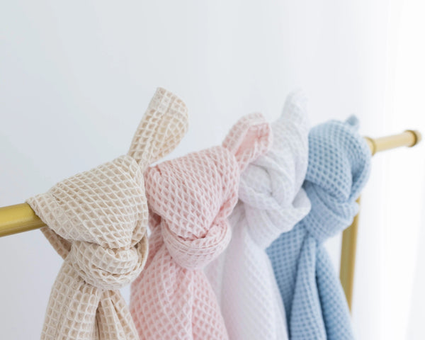 Waffle Blankets - Newborn, Baby, Toddler - 100% Cotton - MOOGCO Baby