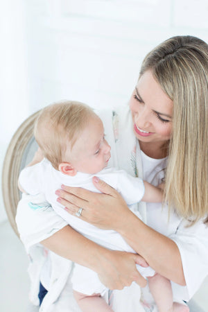 Swaddle Blanket - Bamboo and Cotton - Feather - MOOGCO Baby