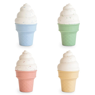 Colorful Mix and Match Ice Cream Toy for babies, perfect for fun bath time play and sensory exploration.
