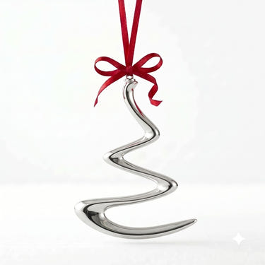 Sterling Silver Christmas Tree Ornaments by Krysaliis