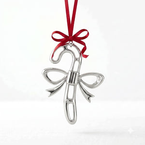 Sterling Silver Candy Cane Ornament by Krysaliis