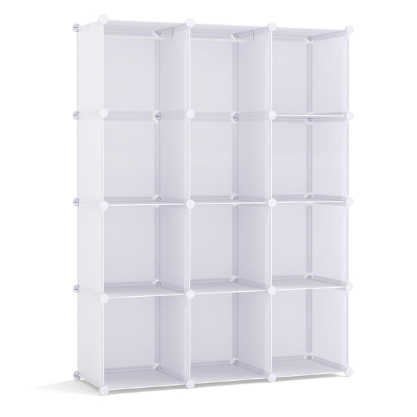 Modular Baby Wardrobe with 10 Cubes & Hanging Rod and Shelves Stackable