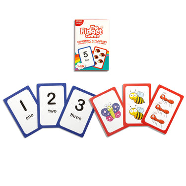 Counting & Numbers Card Pack for early learning and sensory play, featuring colorful designs for engaging baby education.