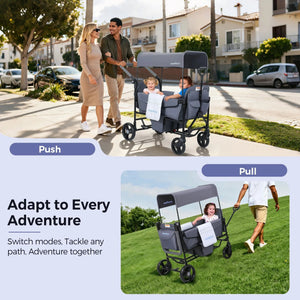 Momfann Stroller Wagon for Kids – 2-Seater All-Terrain Baby Wagon