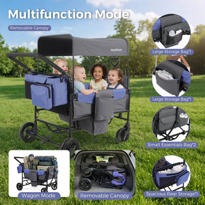 Momfann Stroller Wagon for Kids – 2-Seater All-Terrain Baby Wagon