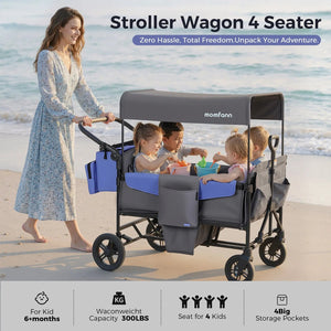 Momfann Stroller Wagon for Kids – 2-Seater All-Terrain Baby Wagon