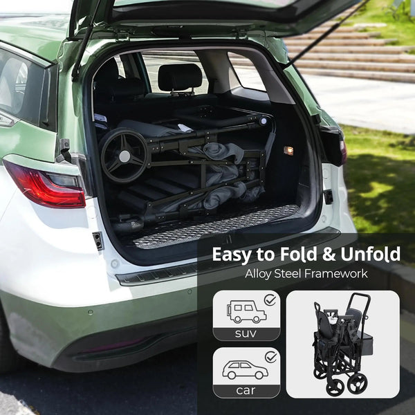 Momfann Stroller Wagon for Kids – 2-Seater All-Terrain Baby Wagon