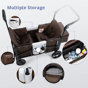 Momfann Stroller Wagon for Kids – 2-Seater All-Terrain Baby Wagon