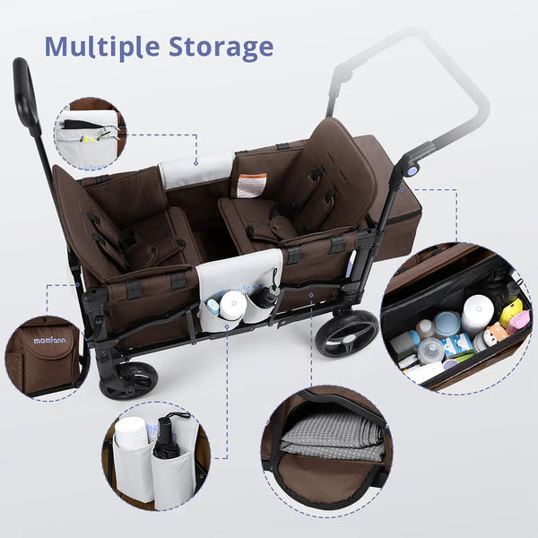 Momfann Stroller Wagon for Kids – 2-Seater All-Terrain Baby Wagon