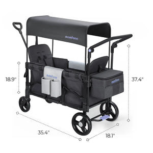Momfann Stroller Wagon for Kids – 2-Seater All-Terrain Baby Wagon