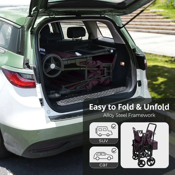 Momfann Stroller Wagon for Kids – 2-Seater All-Terrain Baby Wagon