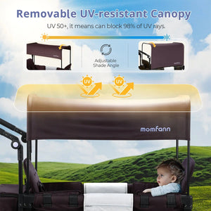 Momfann Stroller Wagon for Kids – 2-Seater All-Terrain Baby Wagon