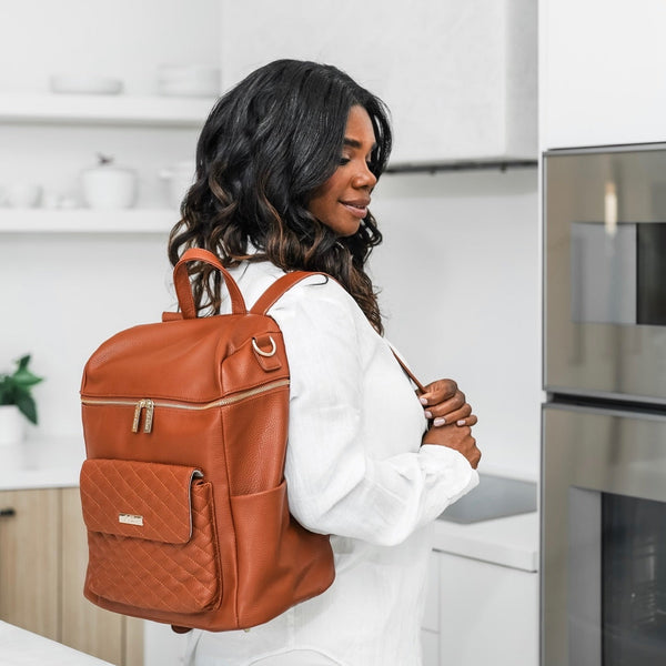 Signature Diaper Bag Caramel