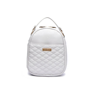 Classic Snack Bag in Stone Grey, perfect for food storage and on-the-go convenience for babies. Angle 4 view.