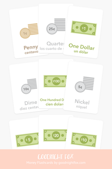 Colorful money flashcards for babies, promoting early learning and fun in toys and entertainment.